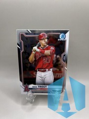 2021 Bowman Chrome Mike Trout #54 Los Angeles Angels